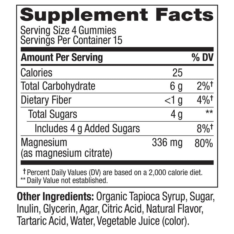 OLLY Relaxing Magnesium Chewable Supplement - 60 Gummies, Supports Muscle Relaxation, Raspberry Lavender Flavor