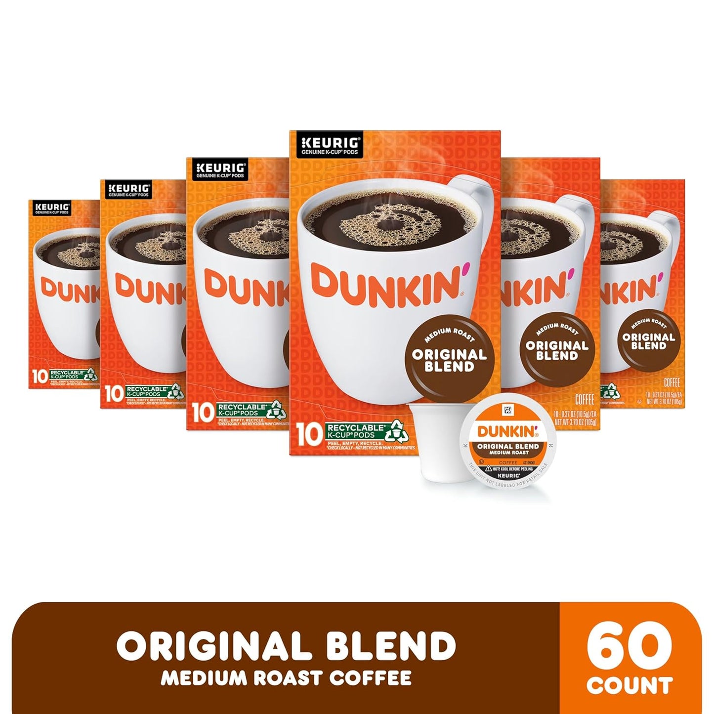 Original Blend Medium Roast Coffee, 60 Keurig K-Cup Pods
