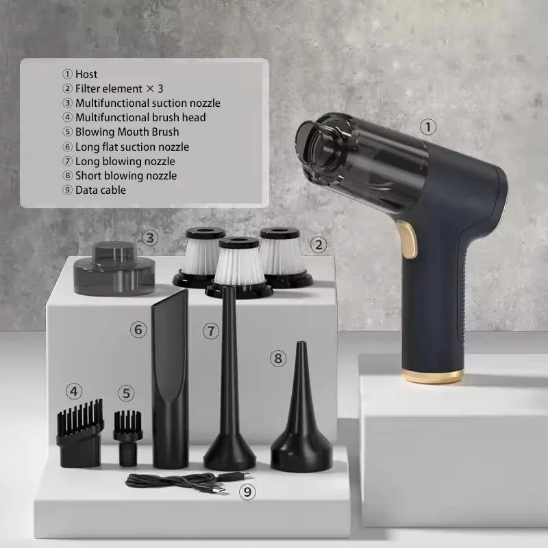 Xiaomi Car Vacuum Cleaner 9In1 Portable Wireless Car Vacuum Cleaner Handheld Home Car Dual Use Vacuum Cleane