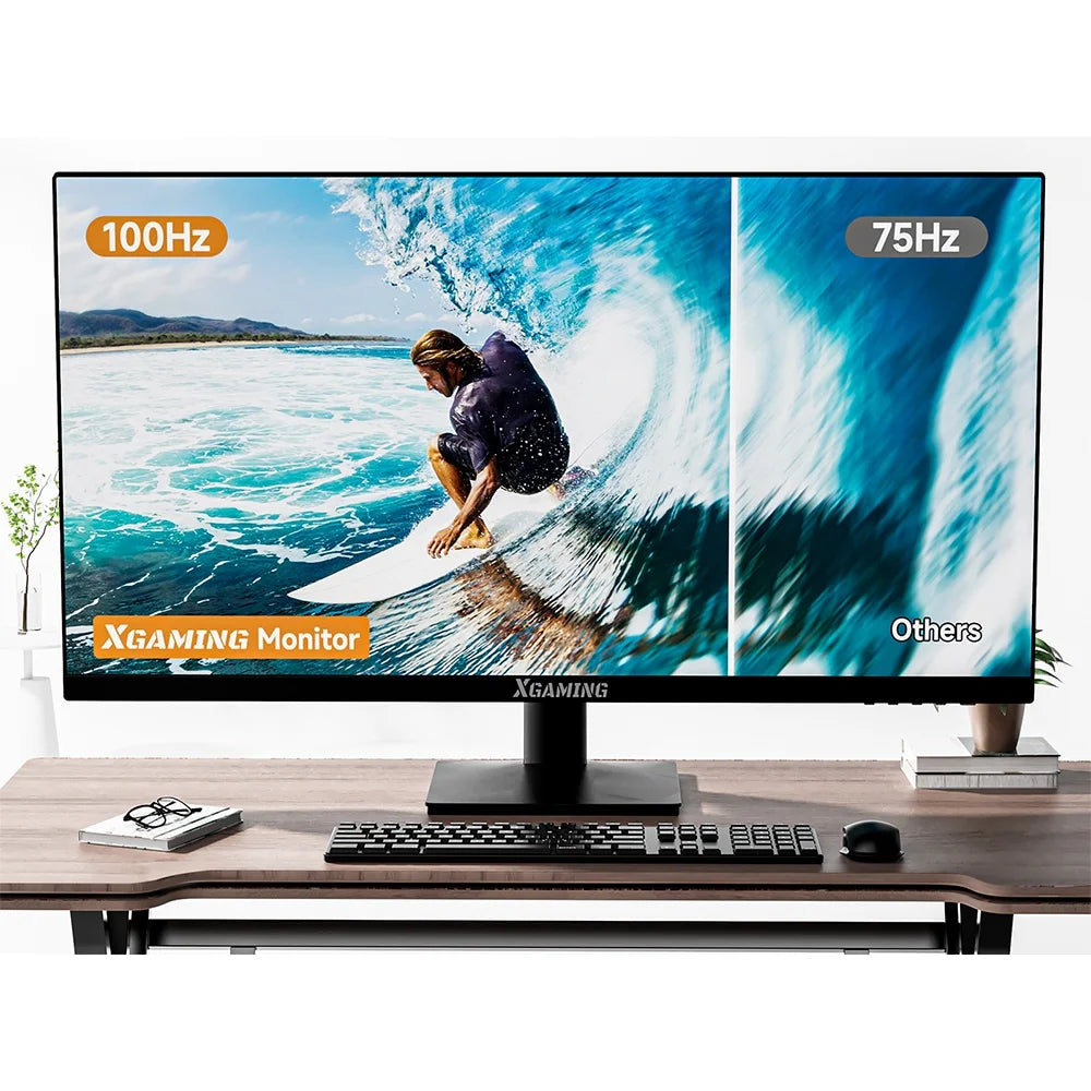 27-Inch FHD 1080P LCD Computer Monitor with Low Blue Light, Black