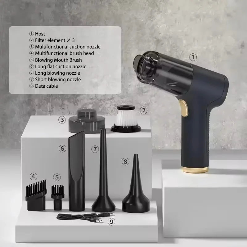 Xiaomi Car Vacuum Cleaner 9In1 Portable Wireless Car Vacuum Cleaner Handheld Home Car Dual Use Vacuum Cleane