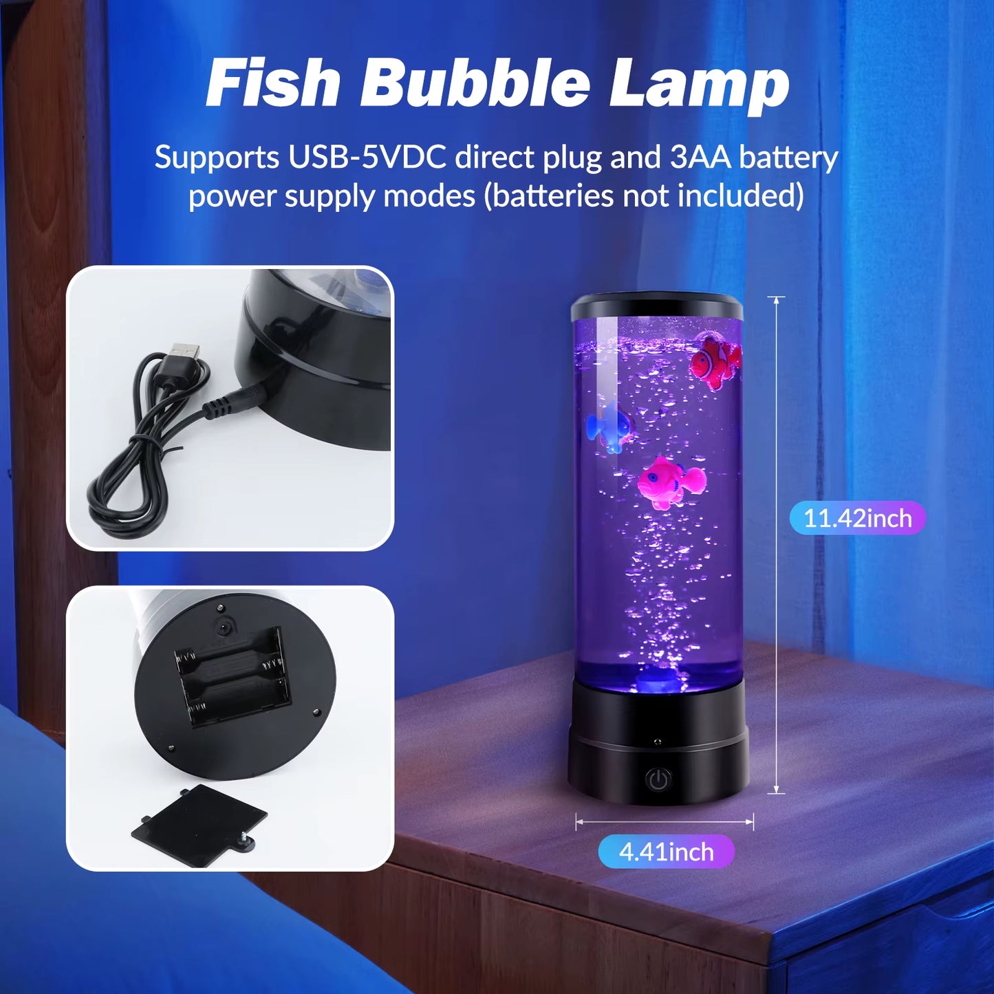 Bubble Fish Lamp Atmosphere Mood Lamp Bedroom Desk Lamp Acrylic Bedside Lamp Carefully Selected Home Decoration Night Light