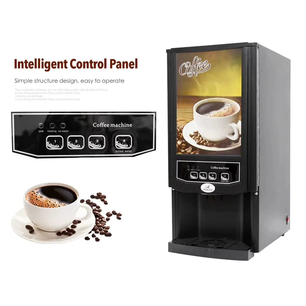 Xeoleo Automatic Coffee Machine 2/3 Tank Commercial Drip Coffee Maker Tabletop Office Juice Tea Coffee Drinks Vending Machine