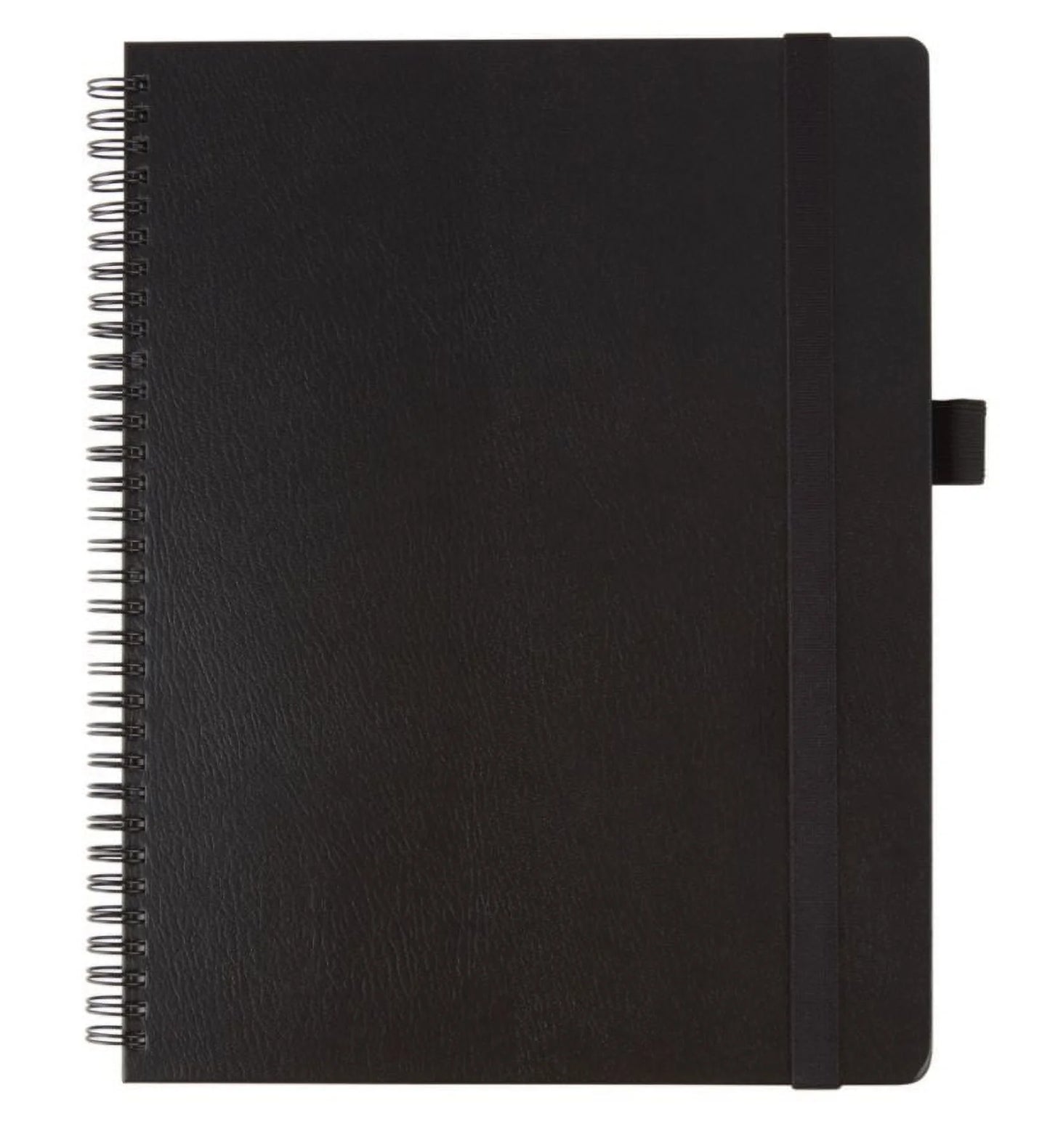 ® Brand Hard Cover Premium Business Notebook, 8 1/2" X 11", 1 Subject, Narrow Ruled, 120 Pages (60 Sheets), Black