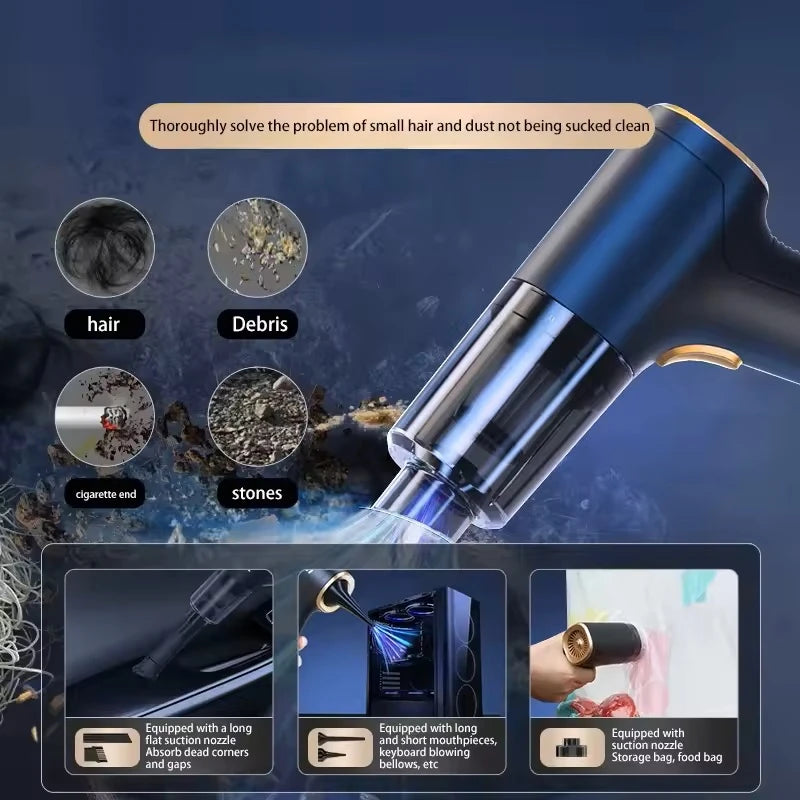 Xiaomi Car Vacuum Cleaner 9In1 Portable Wireless Car Vacuum Cleaner Handheld Home Car Dual Use Vacuum Cleane