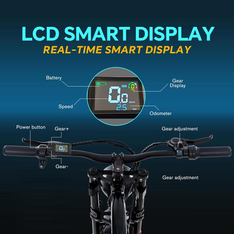 DRIFT.SLIDE 1500W Peak Power Electric Bike for Adults, 28 MPH 60 Miles Electric Moped Style Bike, 48V 20.8 Ah UL 2849 Removable Battery, 7 Speed 20" All Terrain Fat Tire Ebike (J1 Pro) Bicycle Light