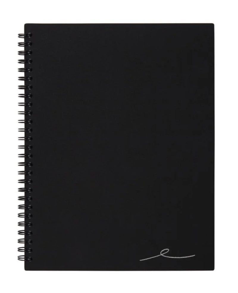Wirebound Notebook, Business, 7 1/4In. X 9 1/2In., 160 Pages (80 Sheets), Black, ODUS1402-024