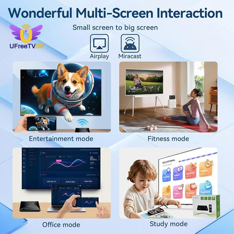 【Upgraded Version of Ufree R69 plus Stream Box】2025 New Multi-Functional Smart Audio and Video Dedicated Streaming Equipment