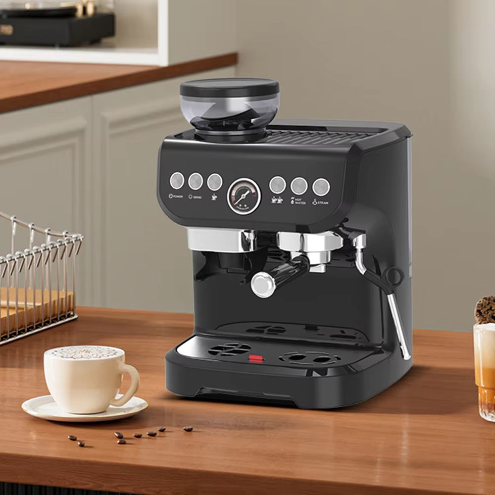 Automatic Coffee Maker Pod Cafetera Turkish 3 in One Espresso Coffee Maker with Milk Frother