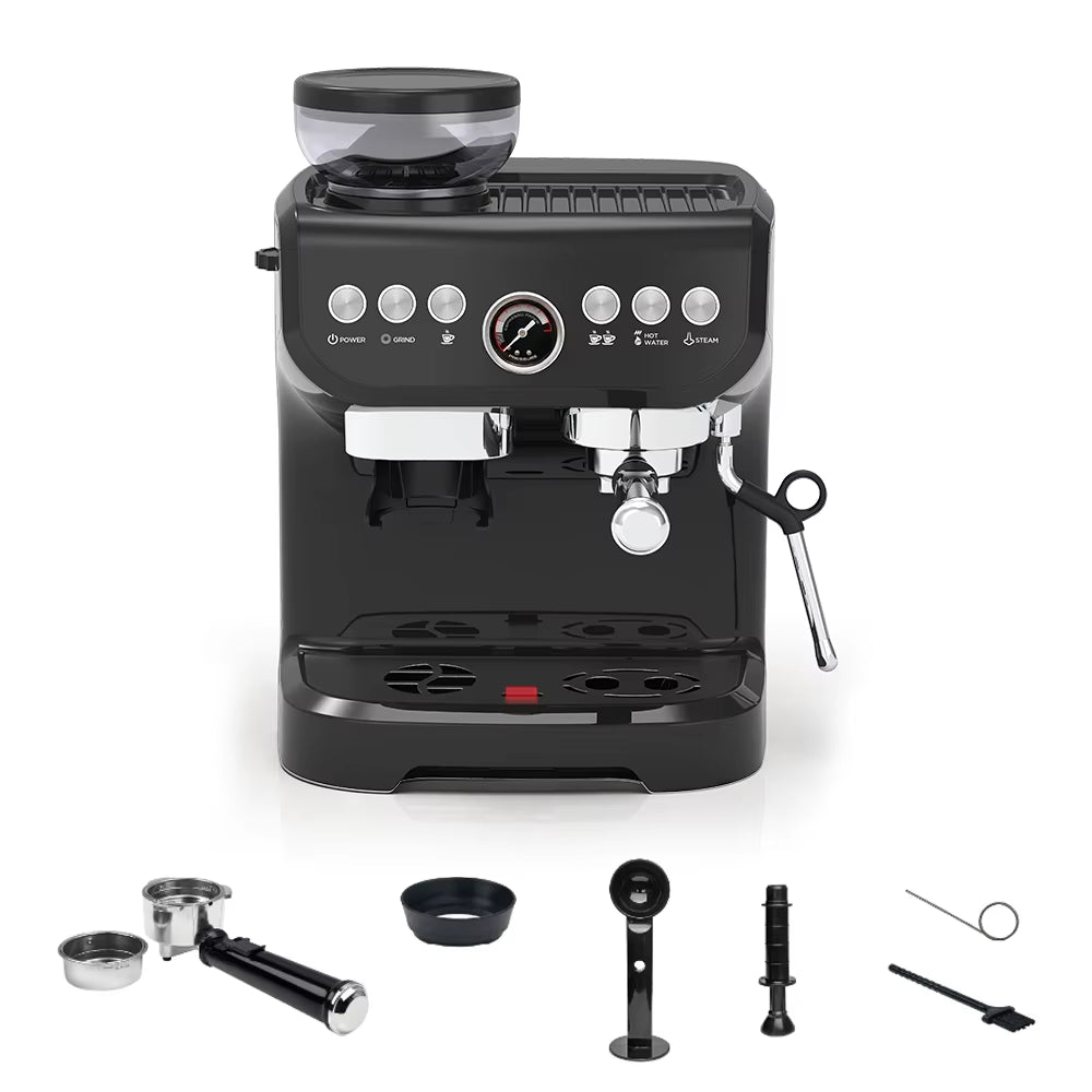 Automatic Coffee Maker Pod Cafetera Turkish 3 in One Espresso Coffee Maker with Milk Frother