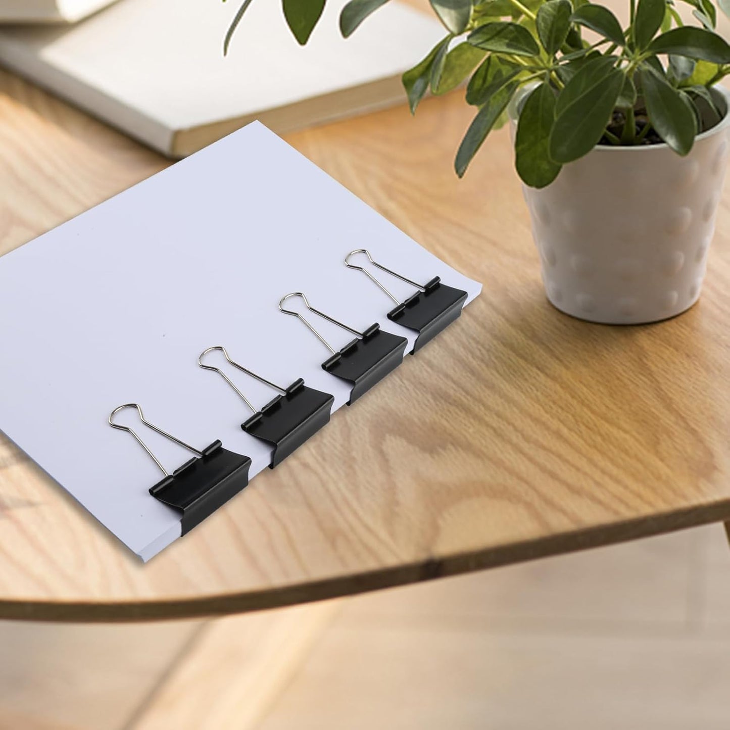Large Binder Clips, 1.6 Inch Length, (24 Pcs) Big Binder Clips Paper Clamps for Office