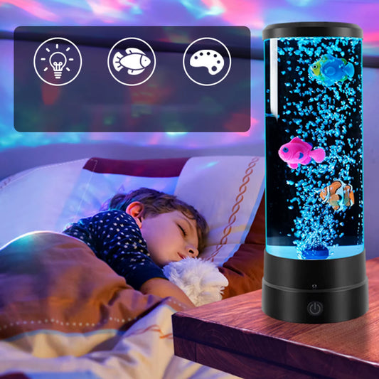 Bubble Fish Lamp Atmosphere Mood Lamp Bedroom Desk Lamp Acrylic Bedside Lamp Carefully Selected Home Decoration Night Light