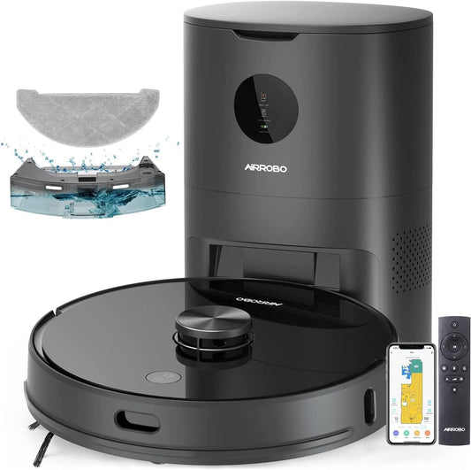 T10+ Robot Vacuum and Mop with Auto Dirt Disposal, Lidar Navigation, Compatible with Alexa and Google Assistant, 250Min Runtime, Max 2700Pa Strong Suction for Pet Hair, Hard Floor, Carpet