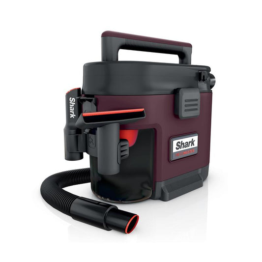 Shark Messmaster Portable Wet Dry Vacuum UV105 with Truegrip Accessory Suite Anybag Technology Self Cleaning Convenience Dishwasher Safe Dust Bin 950W 20Ft Cord