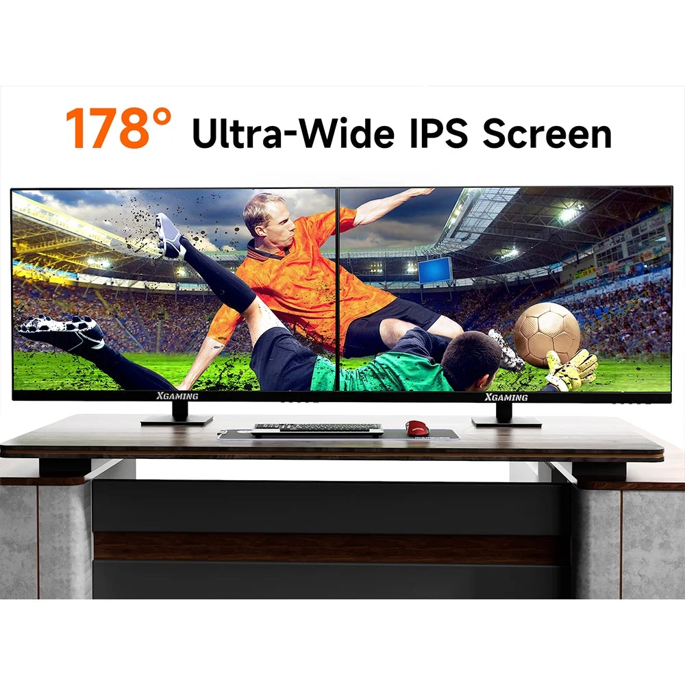 27-Inch FHD 1080P LCD Computer Monitor with Low Blue Light, Black