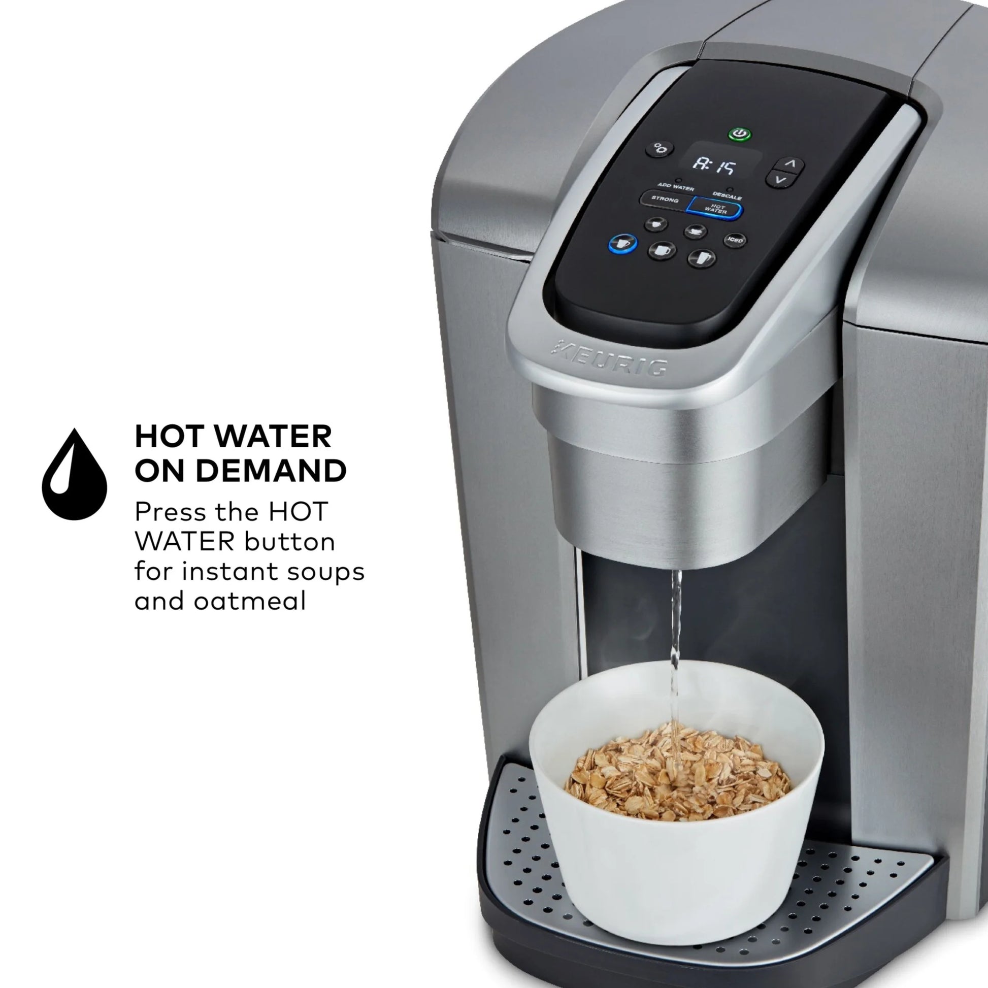 (2 Pack)  K-Elite Single-Serve K-Cup Pod Coffee Maker, Brushed Silver