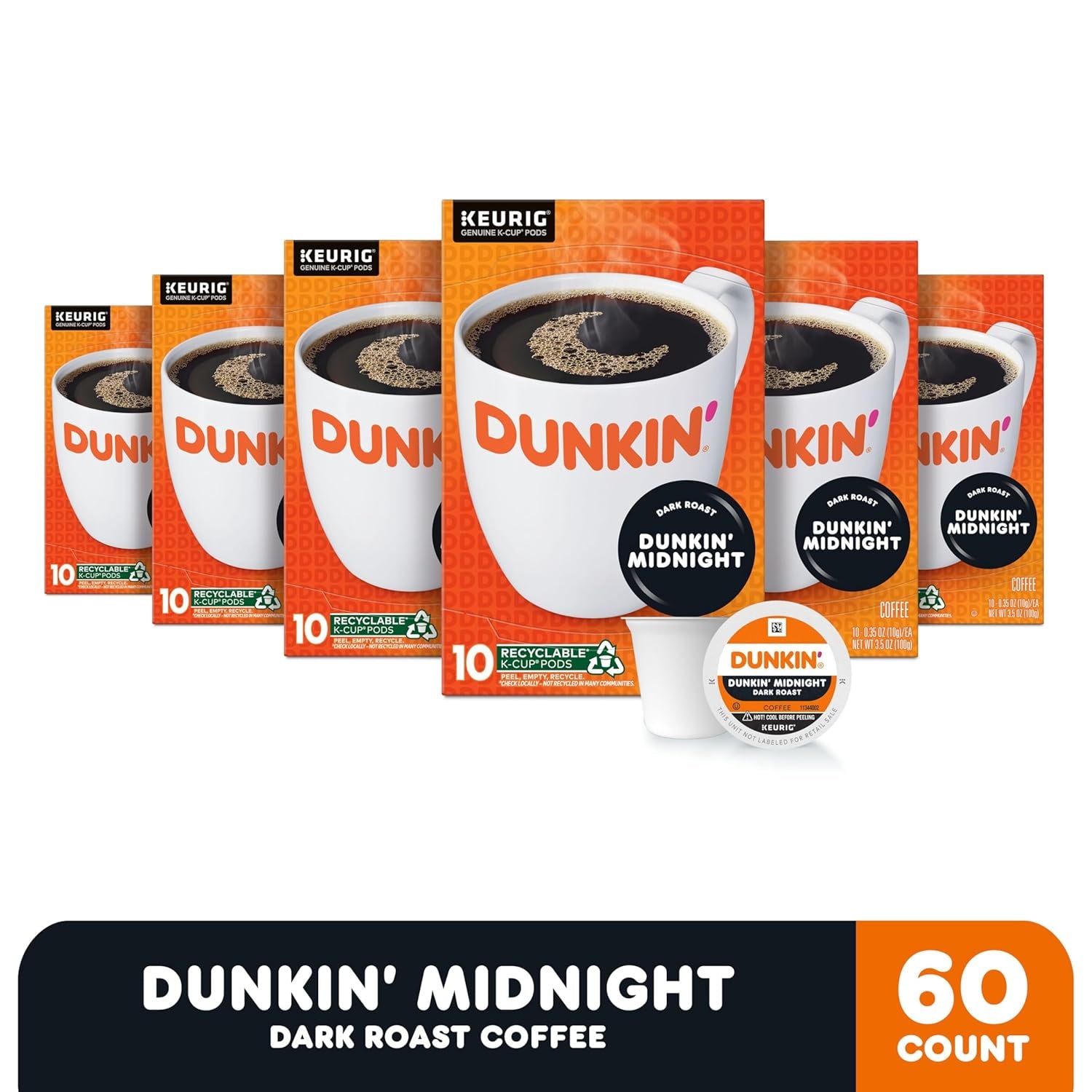 Midnight Dark Roast Coffee, 60 Keurig K-Cup Pods