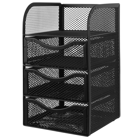 Office Desk Storage Rack Box Organizers Accessories Mesh Desktop Supplies