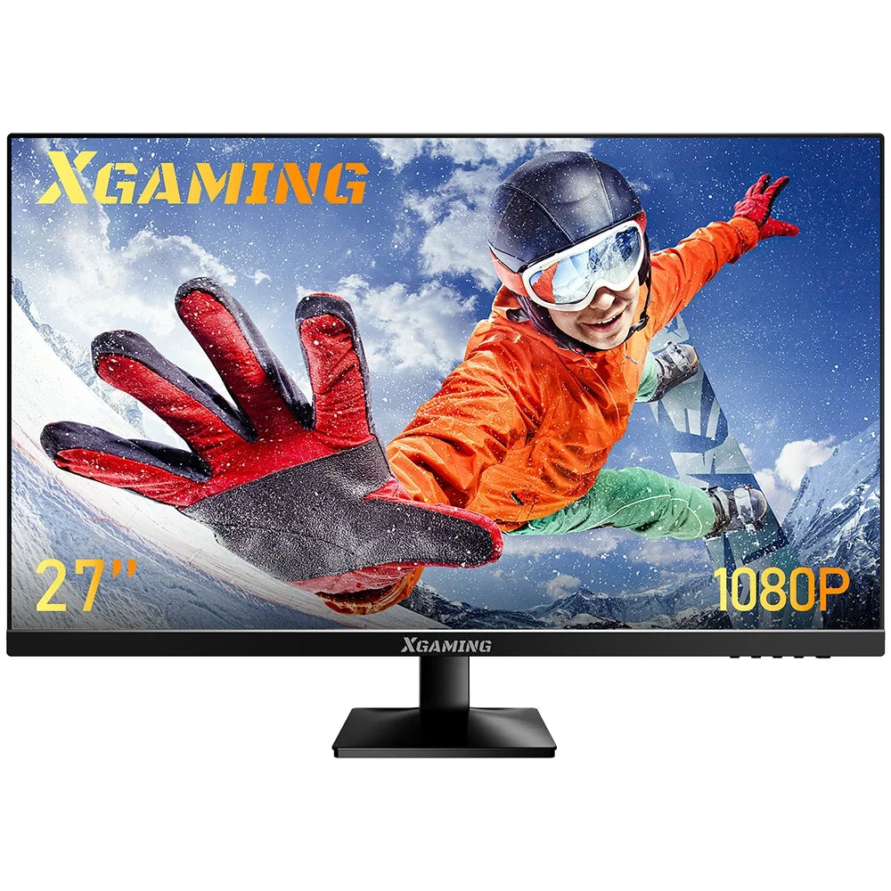 27-Inch FHD 1080P LCD Computer Monitor with Low Blue Light, Black