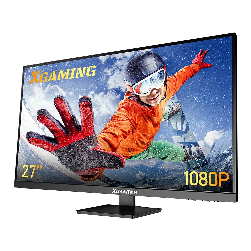27-Inch FHD 1080P LCD Computer Monitor with Low Blue Light, Black